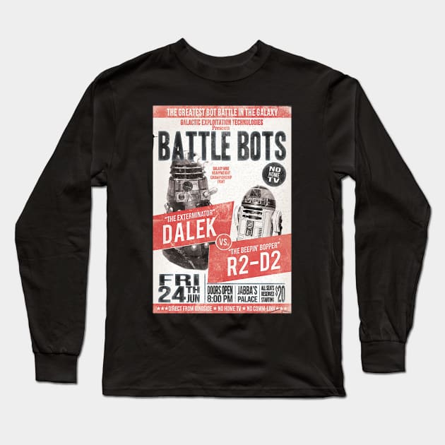 Battle of the Bots Long Sleeve T-Shirt by Bettye Janes